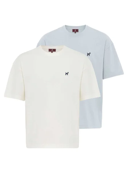 Williot Tričko světlemodrá bílá