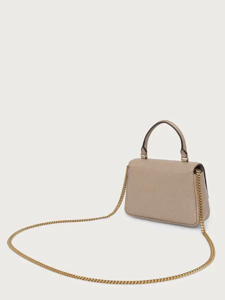 Torebka crossbody Tory Burch pikowana beżowa