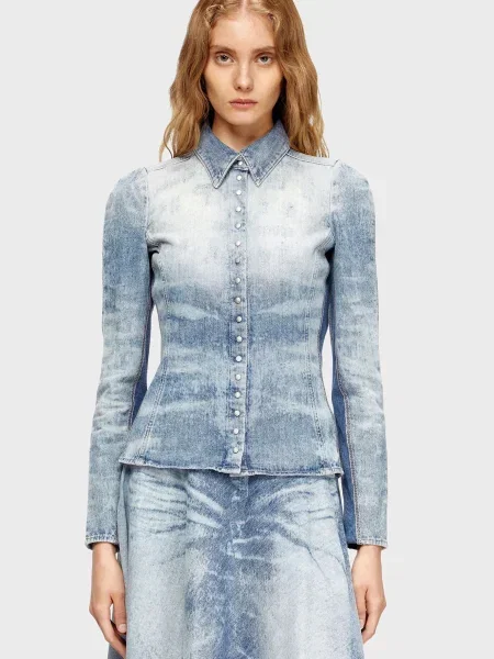 Сорочка Diesel блакитна
