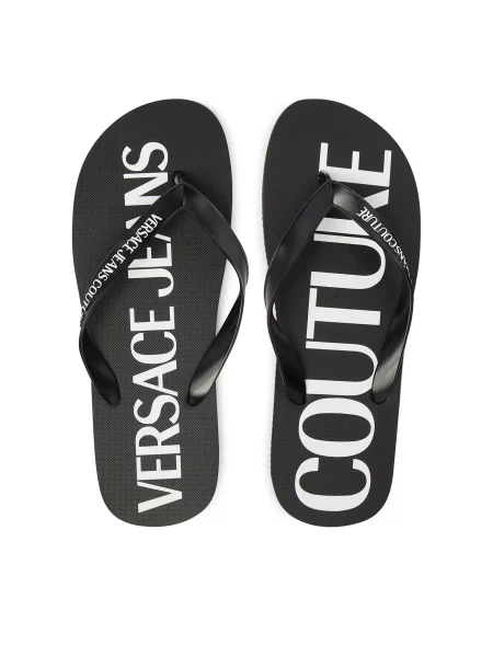 Papuci Versace Jeans Couture negru
