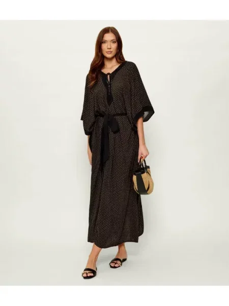 BOSS BLACK Rochie Monogram_Kaftan negru