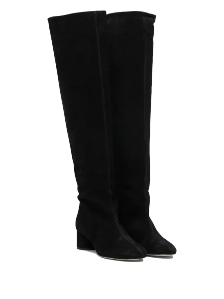 Botine Aeyde din piele de căprioară negru