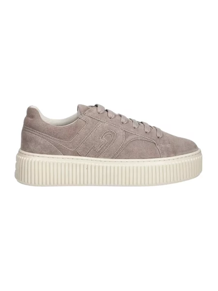 Furla Sky Lace-Up sneakersy zamszowe beżowe