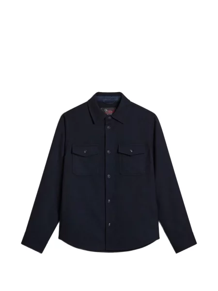 Geacă cămașă Woolrich albastru