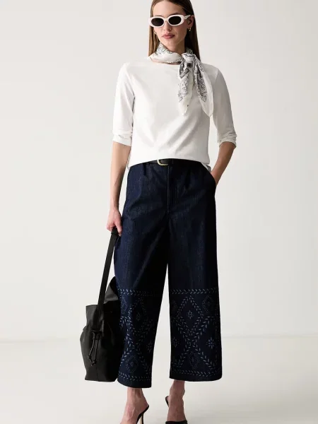 Tricou cu mânecă lungă Weekend Max Mara alb