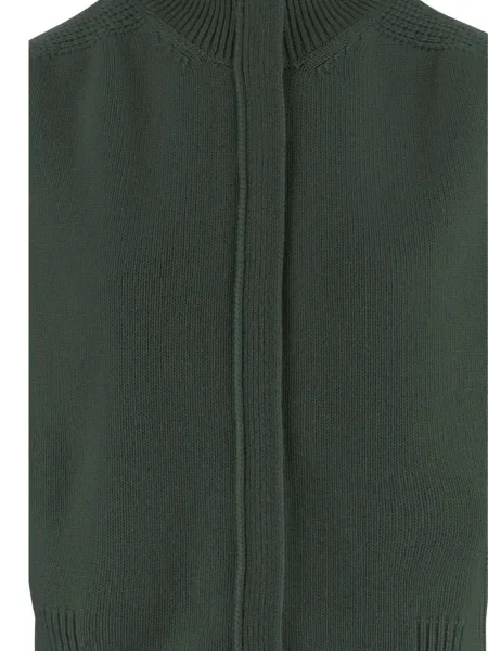Cardigan Sa Su Phi fără mâneci verde