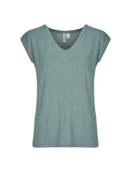 Tricou Pieces cu dungi albastru