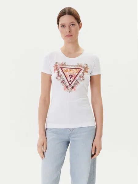 Тениска Guess дамска бяло