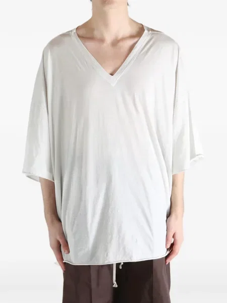 Μικρός μπλούζα Rick Owens με λαιμόκοψη v λευκό