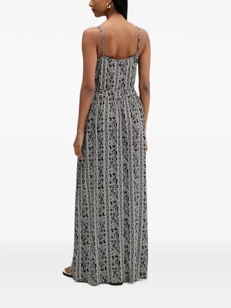 Rochie maxi Rip Curl cu model floral cu imagine negru