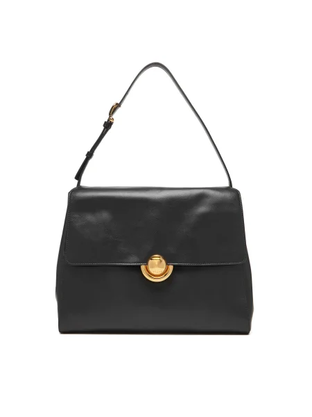 Кожена чанта Furla черно