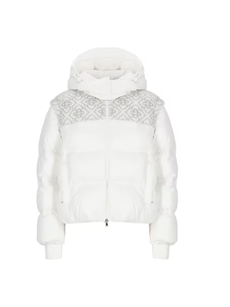 Jeździć na nartach kurtka puchowa Casablanca biała
