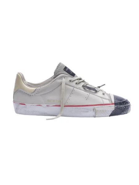 Sneakersy Hidnander skórzane białe