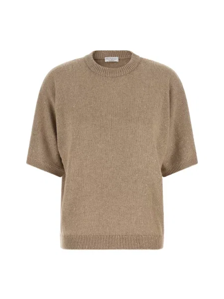 Sweter Brunello Cucinelli beżowy