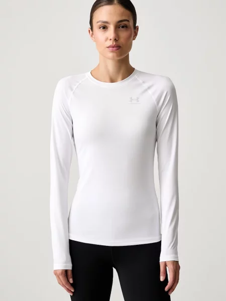 Under Armour tréninkové tričko s dlouhým rukávem HG Authentics Comp bílé