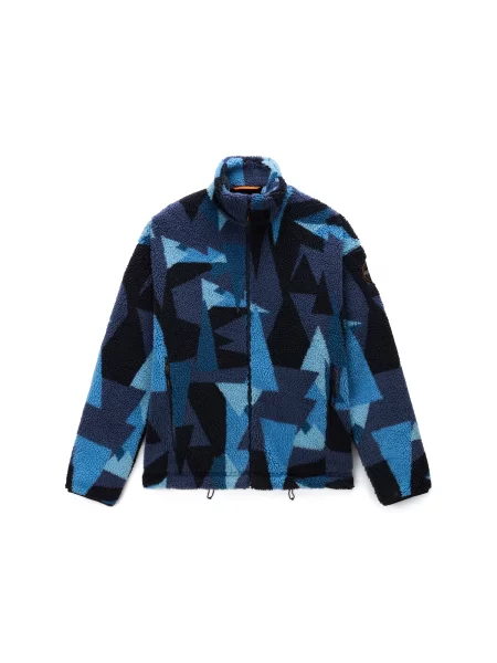 NAPAPIJRI Jachetă fleece albastru / bleumarin / albastru deschis negru
