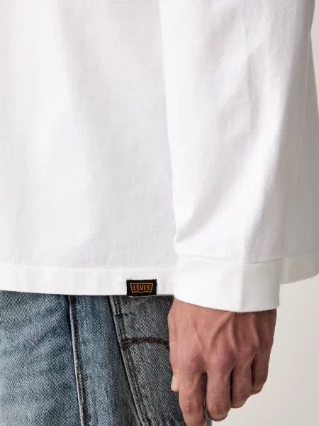 Тениска с дълъг ръкав Levi's® с дълъг ръкав бяло