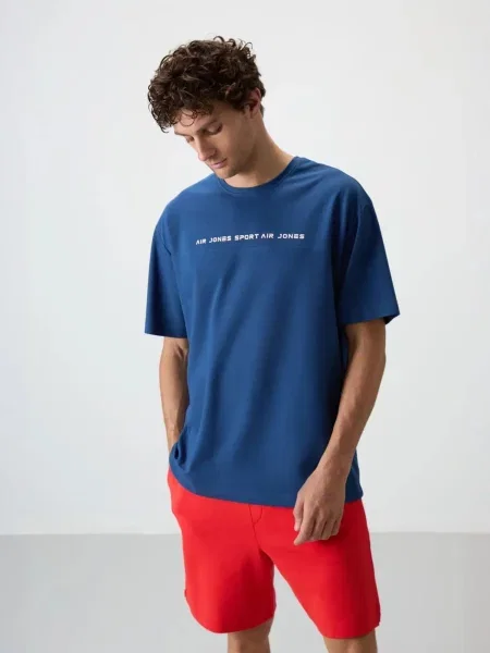 Košulja Tommy Life s melange uzorkom plava