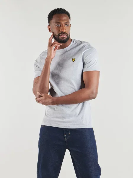 Lyle & Scott Majica zlatno žuta / melange / crna siva
