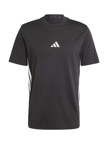Prugasta majica Adidas crna