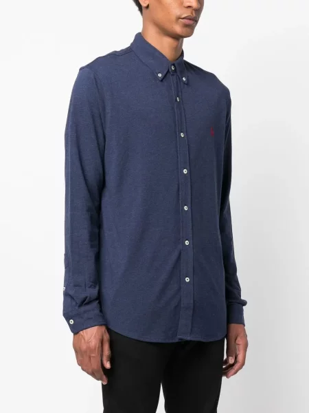 Košile Polo Ralph Lauren s výšivkou modrá