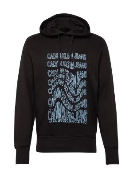 Calvin Klein Jeans Hanorac INSTITUTIONAL WARP negru