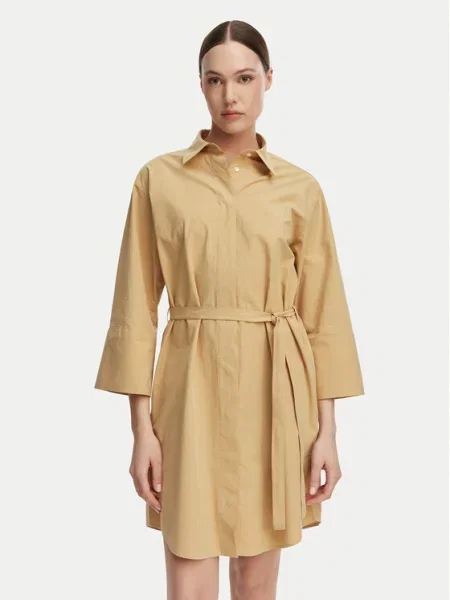 Gant Rochie tip cămașă bej