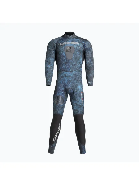 Мъжки бански костюм Cressi Tokugawa Monopiece 3 mm camo blue синьо