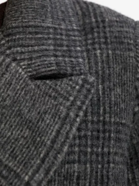 Palton Samsøe Samsøe în carouri gri