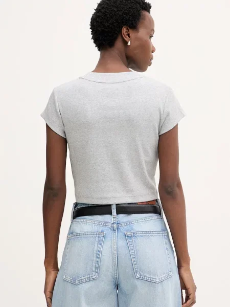 Koszulka Calvin Klein Jeans szara