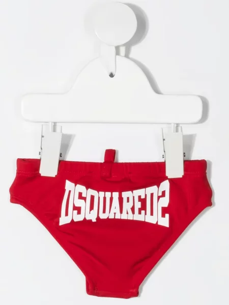 Kąpielówki dziecięce Dsquared2 czerwone