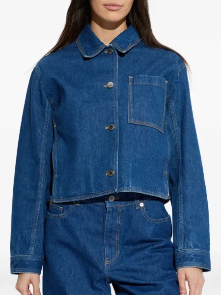 Geacă Maison Kitsune albastru