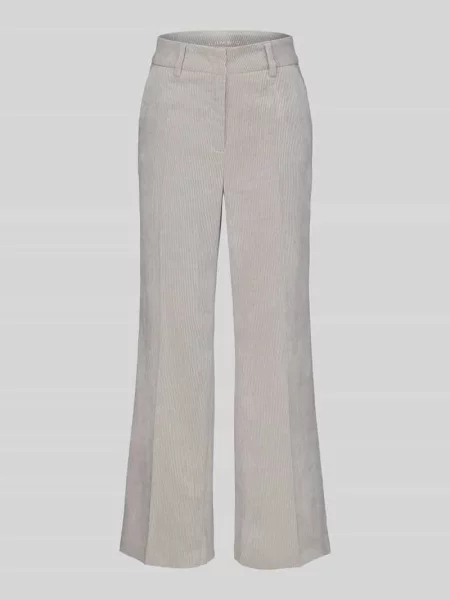 Spodnie sztruksowe o kroju regular fit z zaznaczonymi model AMELIE' Cambio