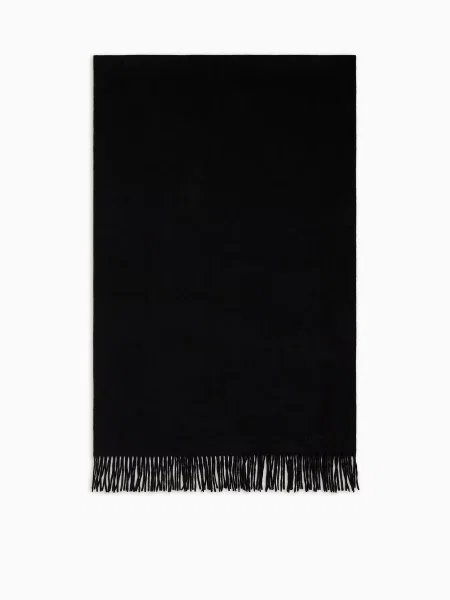 Кашемировый шарф Emporio Armani черный