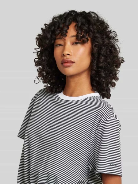 T-shirt o kroju relaxed fit z czystej bawełny z wiązanym dołem G-star Raw