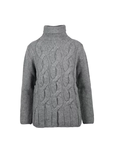 Sweter Kangra wełniany szary