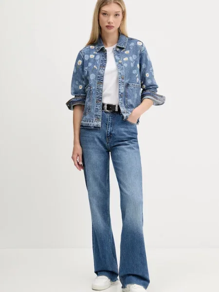 Джинсова куртка Desigual DAISY демісезонна