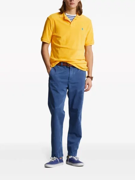 Hlače Polo Ralph Lauren s vezom s cvjetnim printom s vezicama plava