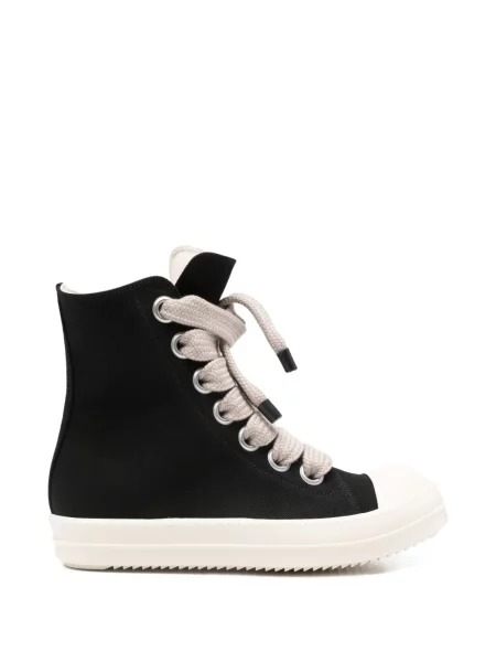 Sneakerși Rick Owens Drkshdw cu șireturi din dantelă negru