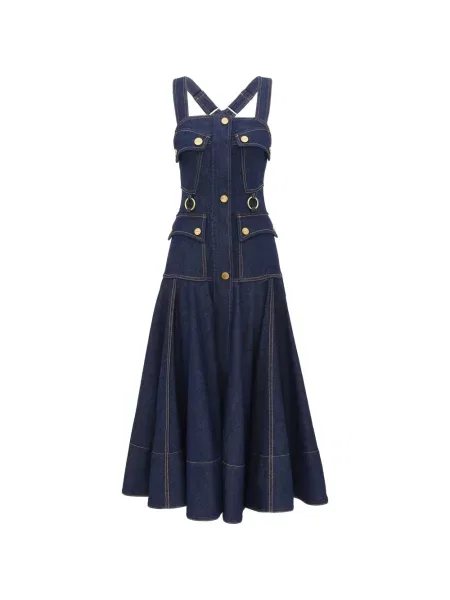 Sukienka jeansowa Zimmermann niebieska