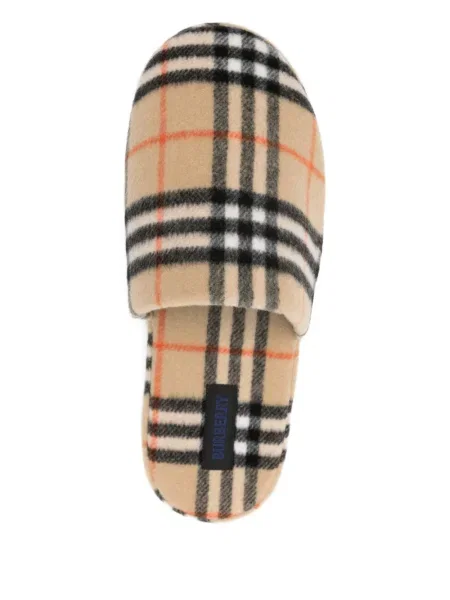 Карирани домашни пантофи Burberry