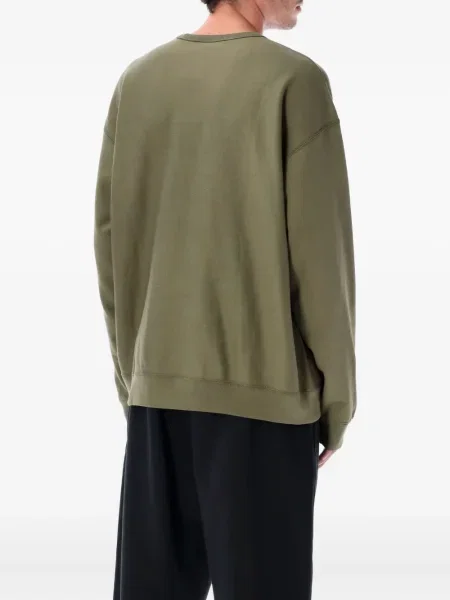 Majica Nike od flisa s printom s okruglim izrezom zelena