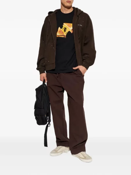 Pantaloni Carhartt Wip cu cordon maro
