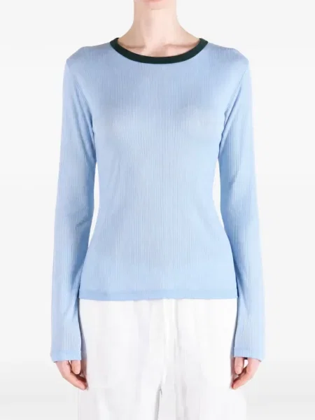 Lung tricou Baserange albastru