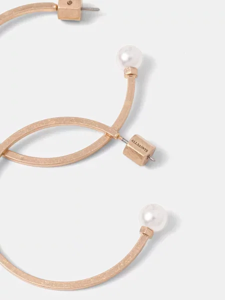 AllSaints Cercei Hazel Pearl auriu / perlat alb