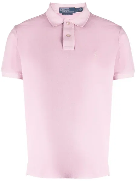 Tricou Polo Ralph Lauren de catifea cord cu dungi roz
