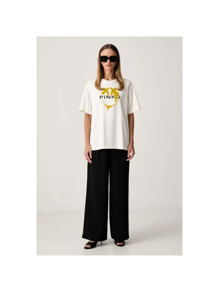 Pinko T-shirt beżowa