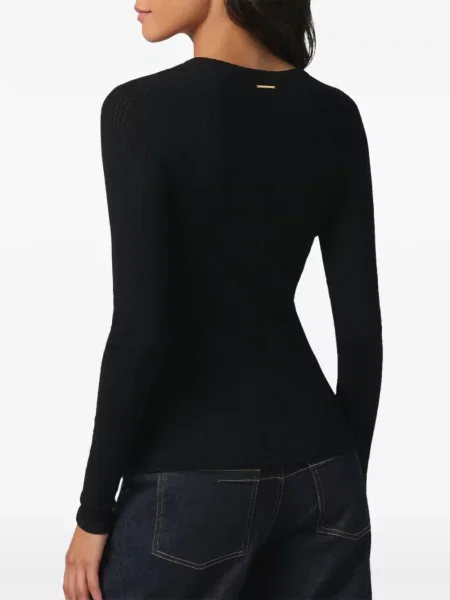 Cardigan Kiki De Montparnasse tricotate cu legături negru