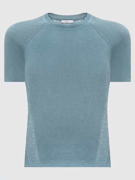 Бірюзовий топ Belarb з льоном в рубчик Joseph зелений