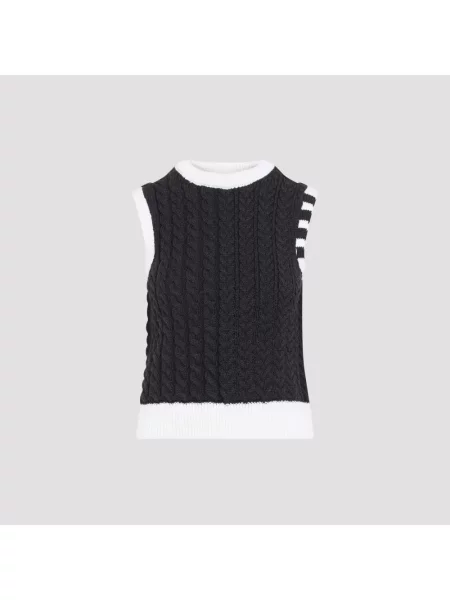 Sweter Thom Browne wełniany szary